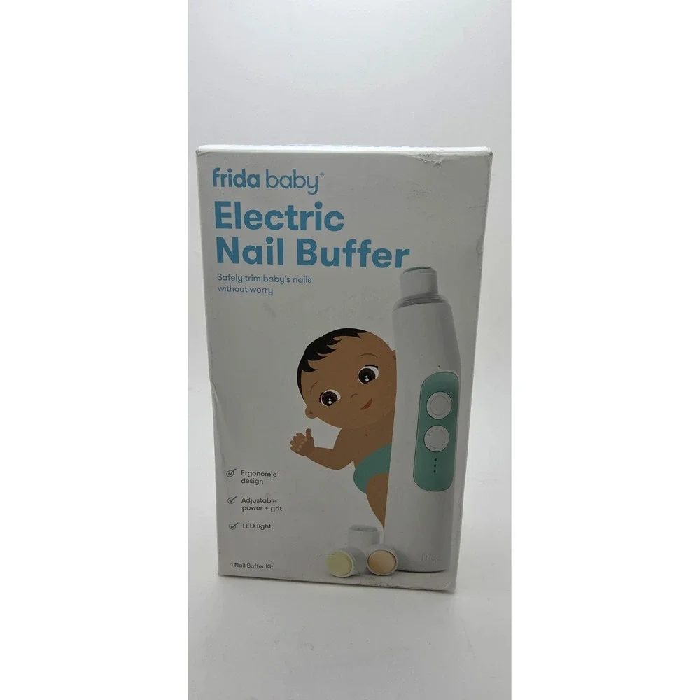 Frida Baby Electric Nail Buffer Kit with LED Light and Storage Case New
